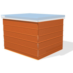 Zábrana z oranžového PVC/m2 82280